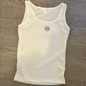 White Tank Top with Logo
